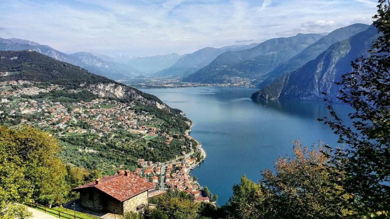 Irina'S House With View On Like And Swimming Pool Lejlighed Riva di Solto Eksteriør billede