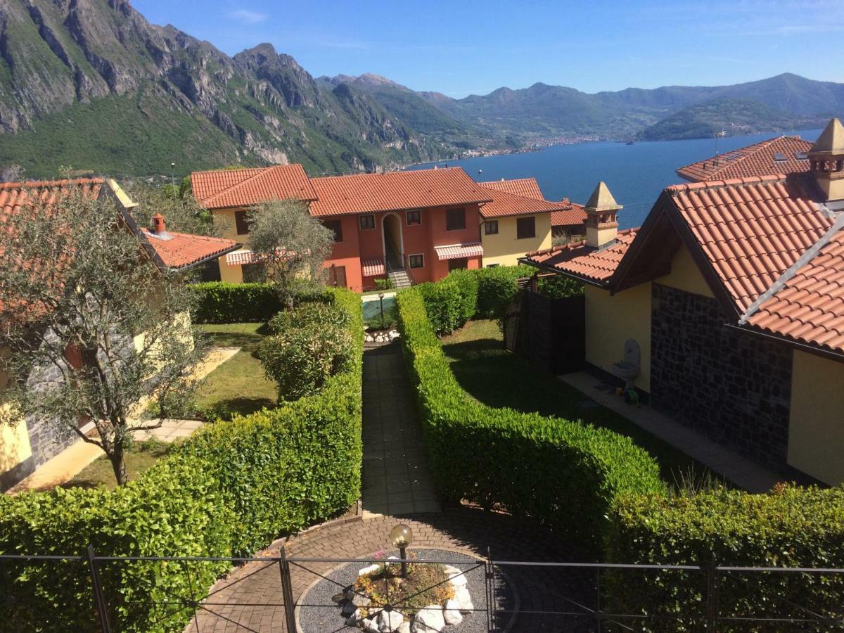 Irina'S House With View On Like And Swimming Pool Lejlighed Riva di Solto Eksteriør billede